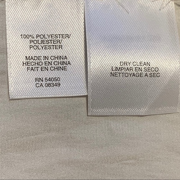 Anne Klein White Loose Sheer Button Down Blouse - Picture 9 of 10